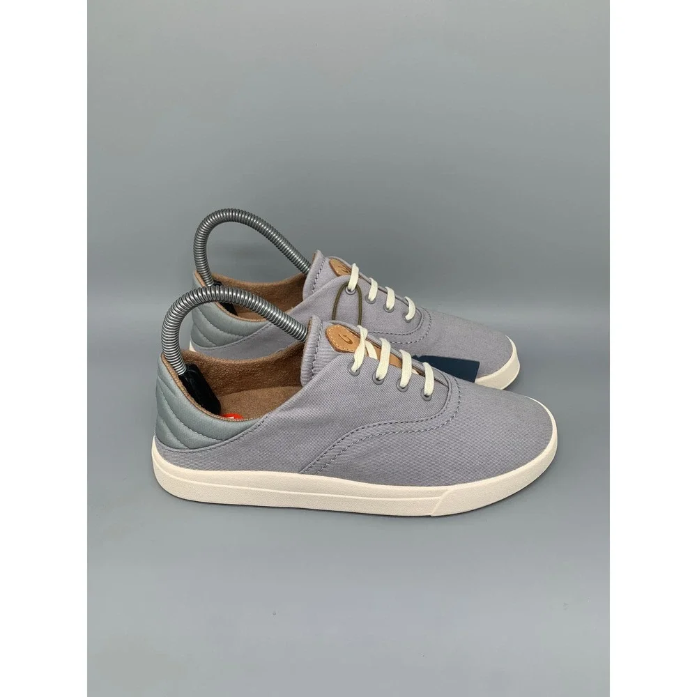OluKai Kohu Fog Fade Gray Canvas Sneakers 20516-DWDW Women's Sz 7